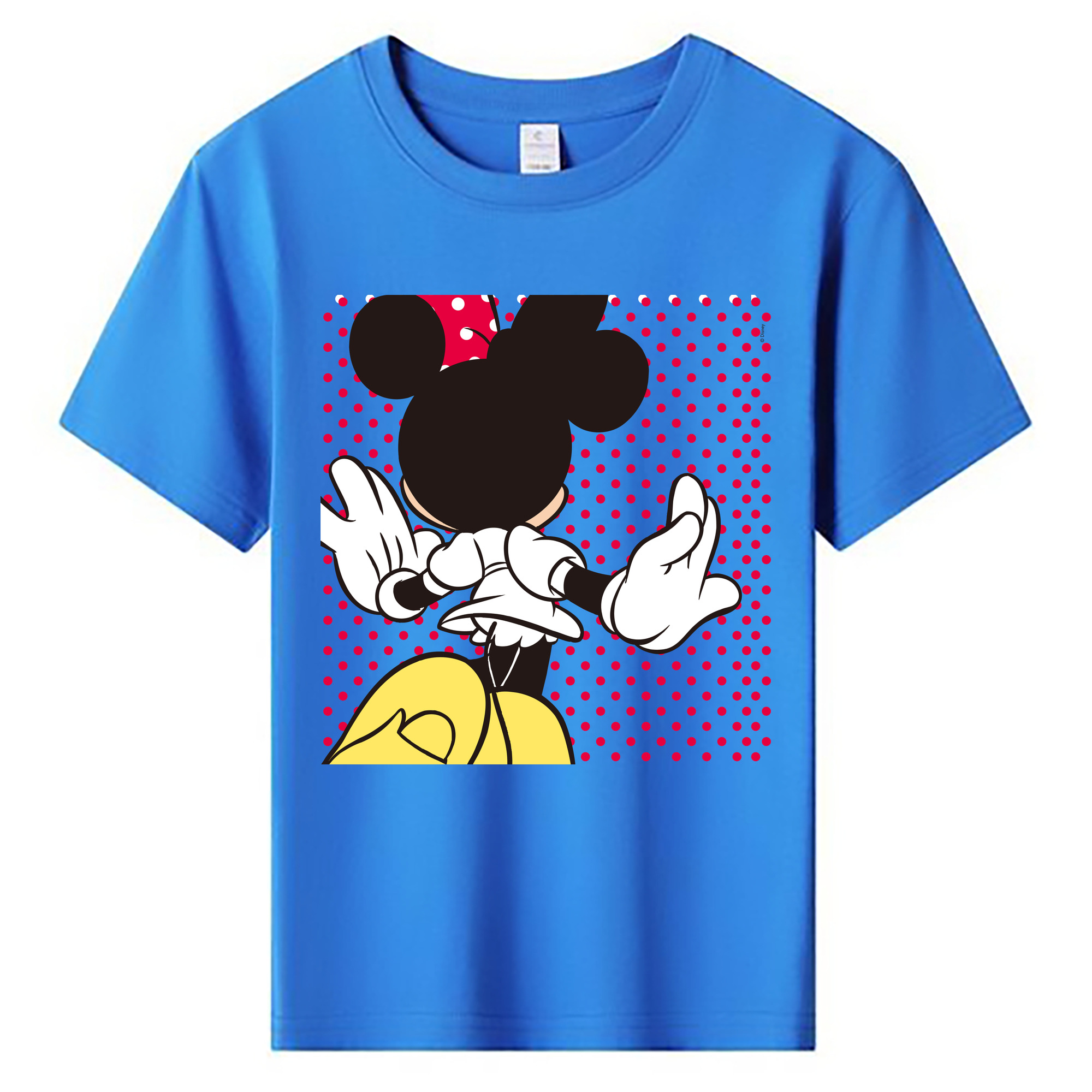 ミッキーマウス Mickey Mouse 綿100％キッズTシャツ（フロントプリント）
